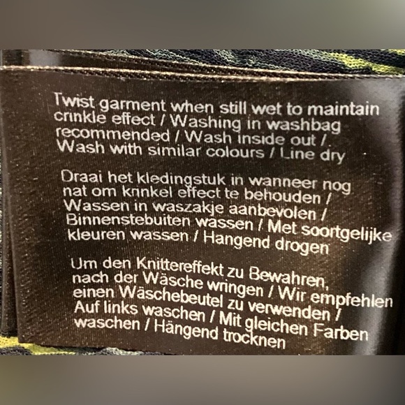 Sandwich dress,blue,yellow, black retro, med, long sleeve - Picture 5 of 16